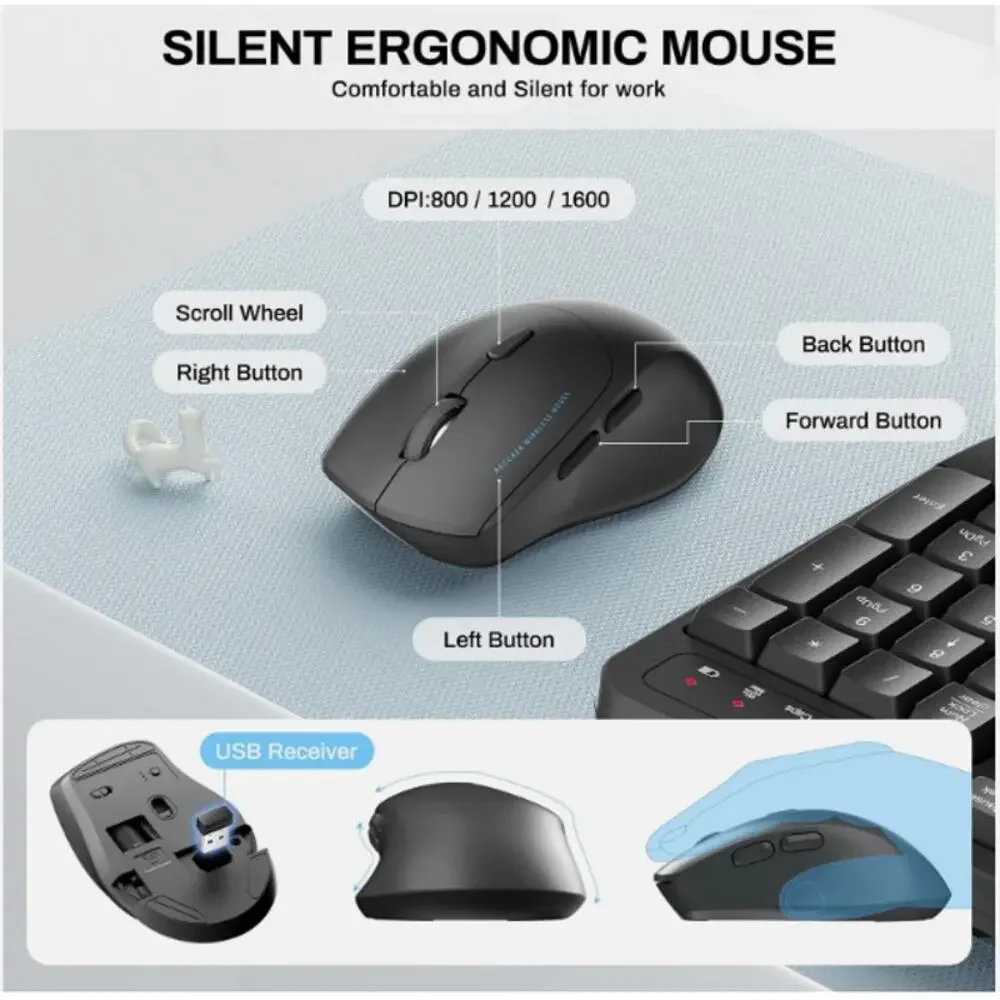 Reccazr ergonomic keyboard